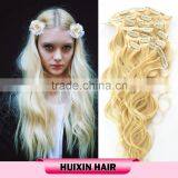 Hot Selling Body Wave Mongolian 613 Blonde Clip In Hair thumbnail-4