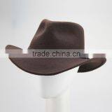 Bull Rider Jazz Fedora Sunhat Men Felt Hats Ribbon Band Western Cowboy Hat Brown thumbnail-1