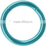Teal Solid Grade 23 Titanium Segment Ring-Tragus-Turquoise Cartilage Earring-Lip Hoop-Septum-Nipple