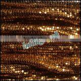 China wire mesh metallic sequin knit fabric for curtain drapery