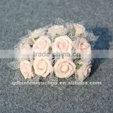 Mini Artificial PE Foam Rose Bunches Flower Arrangement ,Artificial Foam Flower