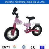 high quality light weight EU standard 10/12 inch kids balance bike/running bike with air tire