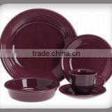 30pcs Purple Color Stoneware Dinnerware Sets
