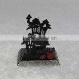Metal Spook House Pumpkin Candle Holder Halloween Decorations thumbnail-1