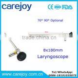Carejoy 70 90 Degree Rigid Laryngoscope 8*180mm Compatible Stryker Wolf Olympus Connector ENT for Throat by CE Certificate thumbnail-1