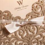 Custom Design Silk Tie Wedding Invitation Card thumbnail-2