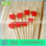 WY-205 Factory Direct Safe Round and Square Heart-shaped Dry Food Bamboo Sticks thumbnail-1
