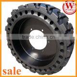 John Deere Sw10166101 6 Lug Holes Solid Skid Steer Tires 10-16.5