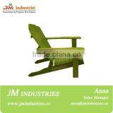 Stain Finish Adirondack Chair With Green Color thumbnail-3