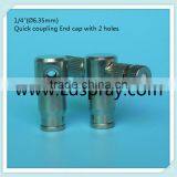 1/4" High Pressure Quick Coupling Slip Lock End Cap Fittings Connectors With 1hole ,2hole,without Hole thumbnail-5