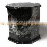 NATURAL STONE BLACK ZEBRA MARBLE URNS thumbnail-2