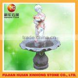 Outdoor Garden Waterfall Fountain Marble Statue Sculpture With Water Pump thumbnail-5