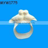 Kissing Dove Couples Napkin Rings for Weddings thumbnail-1