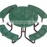 Arlau Outdoor Park Steel Picnic Table thumbnail-4