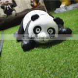 Home Garden Seats Christmas Decorative 30cm Height Small Artificial White and Black Fiberglass Chinese Flat Panda E10 28X01 thumbnail-3