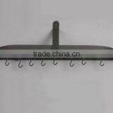 Black Metal Wall Pot Rack w/ 12 Hooks thumbnail-1