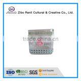 Clear Square Replacement Hand Decorated Glass Candle Holder thumbnail-3