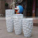 White Fiberglass Flowerpot thumbnail-6