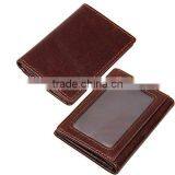 PU Leather Secure Retractable ID Window Credit Card Holder for Women thumbnail-2