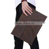 Crazy Horse Genuine Leather Clutch Briefcase Laptop Bag for MacBook Air or Apple Ipad thumbnail-5