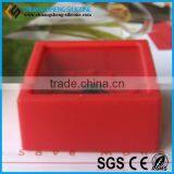 Square Shaped Red Color Table Morning Ring Alarm Clock thumbnail-2
