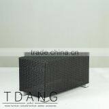 Kessler Wicker Table With Tempered Glass - Outdoor Rattan Coffee Table thumbnail-1