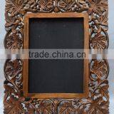 Indian Handicraft Leaf Design Wooden Photo Frame thumbnail-1