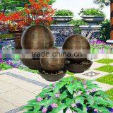 Diameter 60cm Ball Shape Fiber Glass Water Fountain With Base thumbnail-3