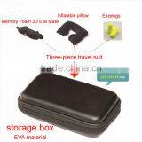 3 IN 1 Travel Suit Air Cushion Portable Pillow & Eye Mask Cover & Earplugs thumbnail-3