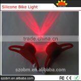 Red Bicycle Headlight Silicone Bike Light For Safety Travel thumbnail-1