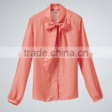 women elegant shirt orange