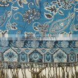 2017 Russian Vogue Ladies Designer Classic Jacquard Paisley Floral Viscose Winter Shawl thumbnail-3