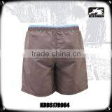 Microfiber Polyester Contrast Solid Color Swim Shorts With Mesh Inside thumbnail-3