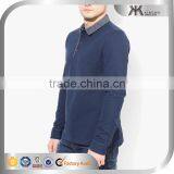 Man Long Sleeve Polo Style Shirts Solid Casual Tops,Men's Clothing thumbnail-3