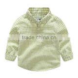 S33458W Baby Shirts Plaid Shirt Boy Child Blouse Cotton Tops Brand Polo Shirts thumbnail-2