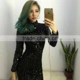 Runwaylover 059 New Design 2017 Women Sexy Sequins Transparent Bandage Dress thumbnail-3