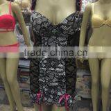 Chemise Sexy Baby Doll With Fantasitic Decorative Flower and Lace thumbnail-3