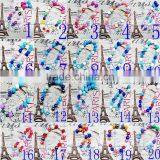 Turquoise Acrylic Bead Princess Chunky Necklace With Pendant thumbnail-1