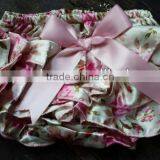 Cute Satin Baby Bloomer With Ruffle Diaper Cover Animal Bloomer With Bow Ruffle Bloomers thumbnail-1