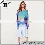 2017 OEM Spring Round Neck and Long Sleeves Oversized Tie-dye Sweat Hoodie thumbnail-1