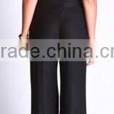 Soft Black Front Cutout Women Playsuit Sexy Backless Jumpsuit Laides Halter Romper thumbnail-2