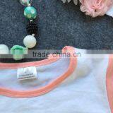 2016 Spring Design Short Sleeves Shirt Girls Boutique Clothing Arrow Heart Clothes With Matching Headband and Necklace Set thumbnail-2