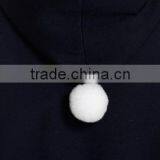 2017 Women's Open Front Heavy Hooded Mongolian Cashmere Coat With Pockets thumbnail-6