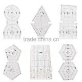 Patchwork Ruler 6, 5, 3 Style Mixed Sales China Taiwan Acrylic Material Standard Scale Patchwork Ruler Available thumbnail-1
