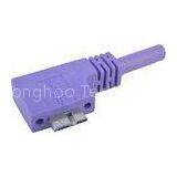 Micro USB3.0 B CCD Camera USB Cable 90 Degree Molding Type For Industrial Application