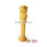 Hand Made Carved Caima Wood Pillar thumbnail-1