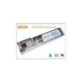 100Base-TX Copper RJ45 Optical Sfp Transceiver Hot-pluggable , N/A 10M / 100M 100m