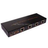 1x4 HDMI splitter over cat5 cat6 up to 60m