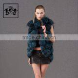 Factory Royal Wholesale Blue Fox Fur Vest Genuine Fox Fur Clothes thumbnail-5