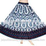 2017 Indian Handmade Designer Cotton Block Print Long Skirt thumbnail-1